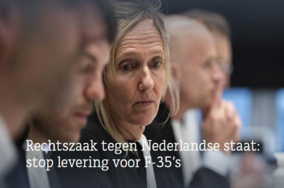 Rechtsakte tegen export van F-35-onderdelen